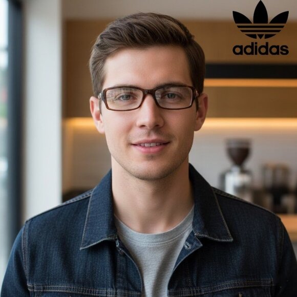 Adidas ah52 20 UNISEX Havana 6051 Optical/Prescription Eyeglasses Frame - Picture 2 of 15